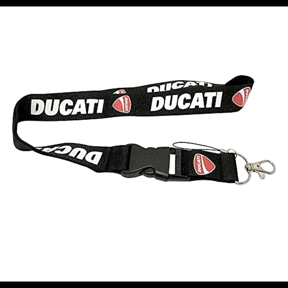 Ducati Black Super Bike Lanyard